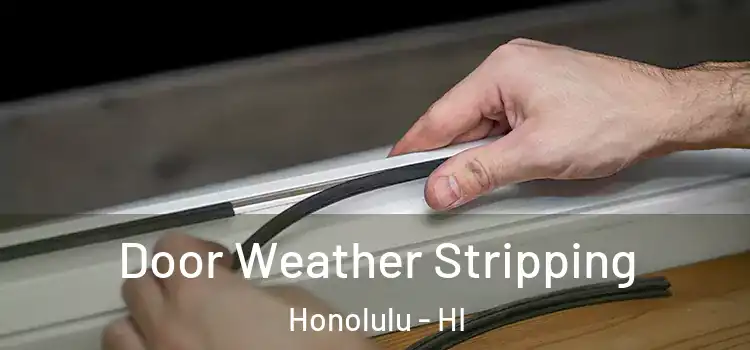 Door Weather Stripping Honolulu - HI