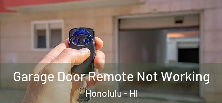  Garage Door Remote Not Working Honolulu - HI